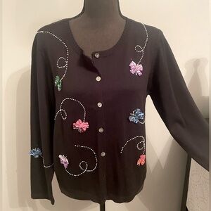 Butterfly Bow Cardigan Sweater